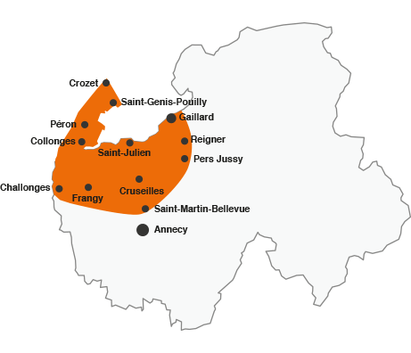 Zone d'intervention géographique du ramoneur en Haute-Savoie